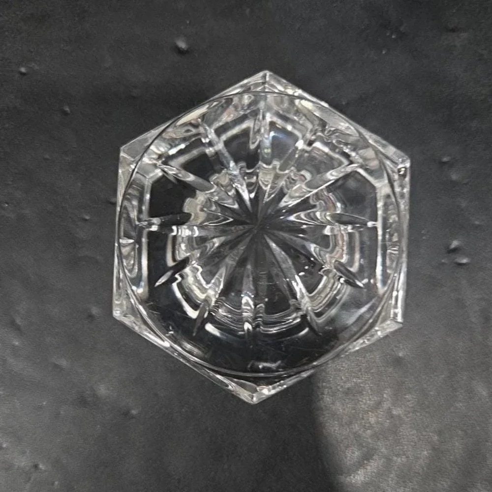 Hexagonal Glass Tealight Candle Holder, Heavyweight Votive, Replacement‎ Decor